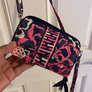 Vera Bradley Quilted Floral Crossbody Wristlet